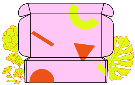 custom box pink illustration