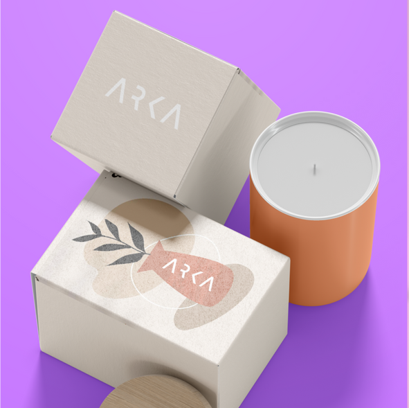 Premium Custom Candle Boxes | Arka - custom candle boxes - image 1 of 5