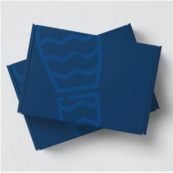 Top-Notch Custom Shoe Boxes | Arka - blue custom shoe box - image 4 of 5