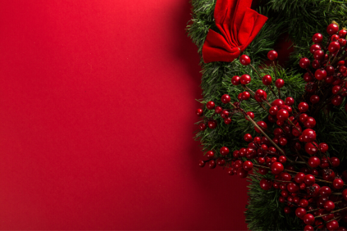 Christmas pine leaves 