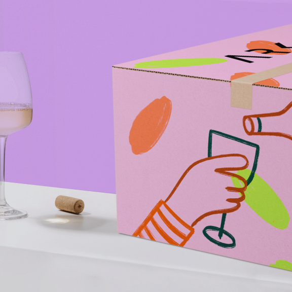 Custom Wine Boxes / Double sided printing / 3000 units - Custom Wine Boxes / Double sided printing / 3000 units - image 2 of 5