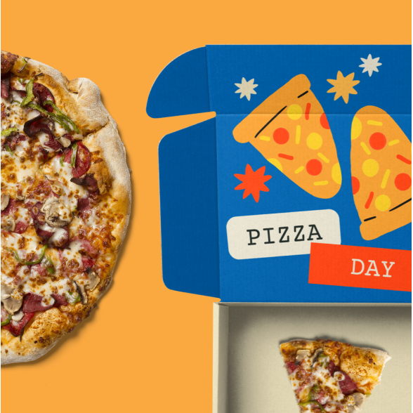 Custom Pizza Boxes / Inside printing / 25 units - Custom Pizza Boxes / Inside printing / 25 units - image 1 of 5