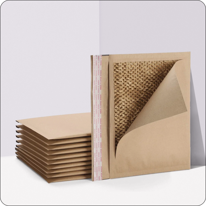 Top-Quality 100% Recycled Honeycomb Mailers Arka